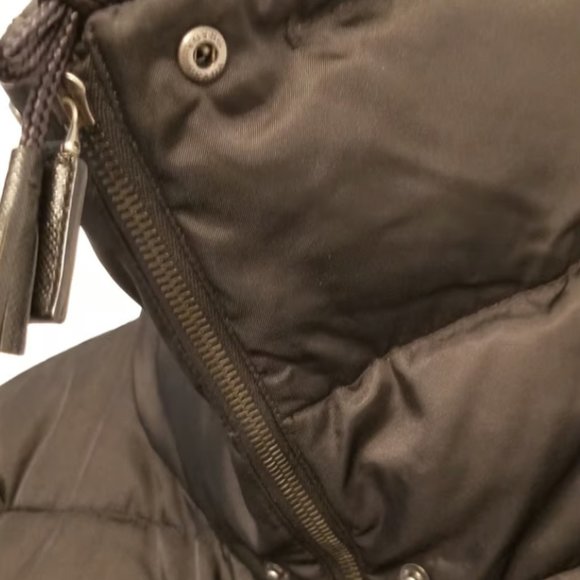 Prada Black Puffy Down Feather Jacket SIZE 0 - Picture 9 of 11